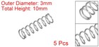 5pack Compression Spring 304 Stainless Steel 3mm Od 0 2mm Wire 10mm Length