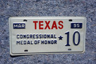 1995 Texas Congressional Medal Of Honor License Plate   10