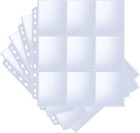 36-pack Trading Card Sleeve Pages 9-pocket Binder Sheets For Sports Game Cards 