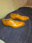 Allen Edmonds Shoes Mens Size 11 5 B Carlyle Oxford Brown Tan Plain Toe Dress