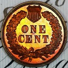 1907 Cameo Pristine   Blazing Red Gem Proof Indian Head Dc357 Rare Only 1475 