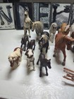 Lot Of 17 Schleich Hores  Foals  Roaring Stallions  And A Few Saddles 2000-2007