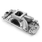 Chevy Bbc 454 Rect Port Hirise Aluminum Intake Manifold  polished 