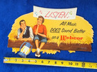Vintage Webcor Phonograph Radio Die Cut Advertising Stand Up Display Sign Advert