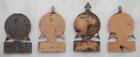 Antique Set Of Four Granger Twist Tin Tobacco Tags