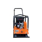 Gas Plate Compactor 3400lb Force  6 5hp Engine  22 x17  Steel Plate