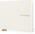 Beautiful Linen Wedding Guest Book For Your Wedding Reception - Simply Elegan   