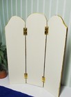 Miniature Dollhouse Furniture 3 Panel Room Divider Artisan Painted