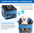 Dog Bike Basket  Soft-sided Pet Bike Carrier With 4 Mesh Windows For Small Dog C