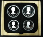 1976 Canada Montreal Olympics Proof Silver 4-coin Set - Series Ii - Iii