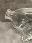 Fish Shaped Glass Wine Bottle 8 5    Embossed Decanter Clear Read Description