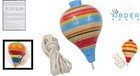 Wood Mexican Trompo Spinning Top Kids Toy Assorted Colors 4 Inch