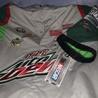 Jr Nation Dale Earnhardt Jr  Mountain Dew Nascar Racing Pit Crew Shirt Size Xl