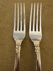  2  Salad Forks Mikasa Ambrose Gold  Stainless 18 8
