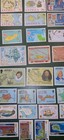Lot Worldwide Stamps Postage Maps On Stamps 