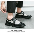 38-47 Breathable Mens Wing Tip Brogue Lace Up Formal Dress Pu Leather Shoes Size