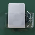 Transparent Wall-mounted Cosmetic Storage Box No Drill Space Saving Rustproof