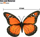 Monarch Butterfly Decorations  4 72   Orange Premium Artificial Monarch Butterfl