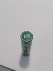 Vintage Helena  Rubinstein Green Metal Floral Case Le Lipgloss  mmmauve 