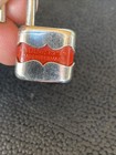 Vtg Vohm Germany 15mm Barrel Lock Suitcase Luggage Padlock W  Original Key Works