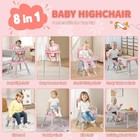 8 In 1 Baby High Chair  Coverts To Dining Booster Seat kids Table   Chair