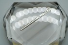 Sterling Silver Hand Made Hammered And Stamped Pirate Xxx Toothpick 5cm