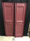 Mid America Standard Williamsburg Double Panel Vinyl Shutter 14 75 X 55 In Wineb