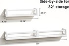 Thick Floating Shelves - Wall-mounted For Books  Toys  Decor - White