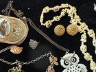 Antique And Vintage Jewelry Incl  Sterling  Shell Cameos   Hand Painted  Etc