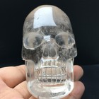  364g Quartz Rock Crystal Carved Crystal Skull  Realistic  Crystal Healing