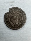 1854 Seated Liberty Silver Half Dime - Arrows At Date - Major Rim Clip   Damage