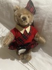 Vtg steiff  Scottish Fao Schwarz 1960s Mohair   Id Button