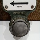 Vintage Retired Crosswalk Pedestrian Push Button Porcelain Sign  Mc Cain