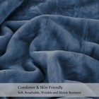 Plush Blanket 4 4 Lb  1 Ply king 87  X 95  navy
