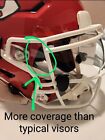 Clear Anti-fog Speed Flex And Schutt F7 Football Helmet Oculus Visor  W clips