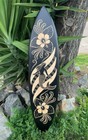 3 Set Of Mermaid  Tribal Sea Turtle  Hibiscus Decorative Surfboard Wall Plaques
