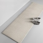 2 x7  Washable Solid Machine Tufted Runner Rug Tan - Made By Design