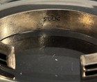 Tom Hawk Style Navajo Sterling Silver 10mm 3 Channel Rail Cuff Bracelet 6 5    33g