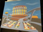 The Jetsons Animation Cel Background Hanna-barbera Vintage Cartoons  Art I19