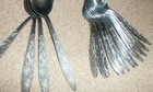 National Stainless Flatware Scroll Lot Set 12 Teaspoon 4 Tablespoon 16 Pc Spoons