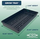 10-pack Plant Growing Trays Heavy Duty Reusable Garden Seed Starter Grow 20x10 