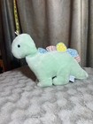 Vintage Eden Dinosaur Plush Wind-up Musical Green Pastel Moving Plush Lovey Rare