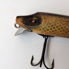 Vintage Wooden Lure Heddon 4 1 2  Vamp Glass Eye