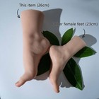 26cm Large Female Silicone Foot Lifelike Mannequin Feet Display Model