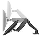 Single Computer Monitor Arm Vesa Mount Holder With 2 Usb Ports Adjustable Height