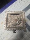 Antique Miniature Safe Still Bank Working Combination Lock Cast Iron   Tin 3 5 