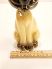 Vtg Ceramic Long Neck Sleepy Siamese Cat Kitty Big Head Figurine Kitschy 7 