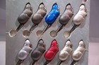 12pc Vintage Lot Rat Mouse Butane Refillable Lighters W  Display   Keychains New