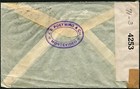Uruguay Montevideo Usa Airmail Censor Examined Cover 1942 Latin America Postage