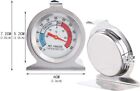 4 refrigerator Freezer Thermometer Fridge Dial Type Stainless Steel Hang Stand